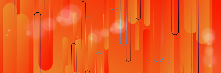 Dynamic abstract fluid geometric colorful gradient orange shape background.