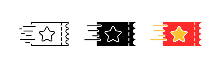 Coupons icon set. Rating, discount, price, shop, product, promotion, event, souvenir, present, percentage, advertising, client. business concept. vector line icon in different styles