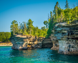 Pictured Rock National Lakeshore Lake Superior Munising Michigan