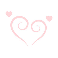 concept of love, hearts, holiday, vector illustration