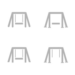 swing icon on a white background, vector illustration