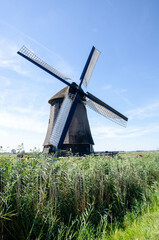 Windmühlen am Ijseemeer, Niederlande