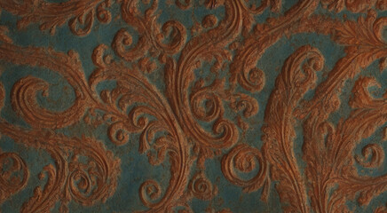 Antiquated Adornments - Bronze and patina surface textures with intricate carving and detailing