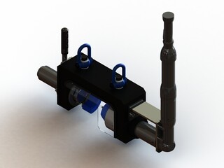 Bushing Press Tool for Beam sa rr axle 3D Rendering