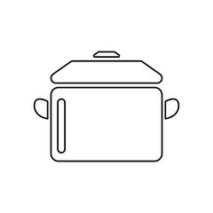 pan icon on a white background, vector illustration
