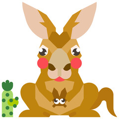 kangaroo flat icon