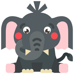 elephant flat icon