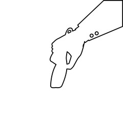 hand icon, with spatula, cooking concept, vector illustration