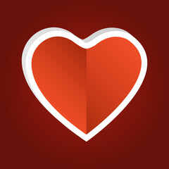 heart icon, holiday, love concept, vector illustration