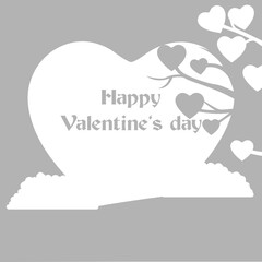 concept of love, valentine day, vector illustration