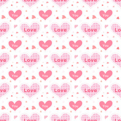 seamless pattern with hearts