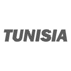 Tunisia country grid shape sample design-line