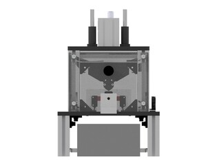 Tension Inspection and Tube Cutting Machine 3D Rendering