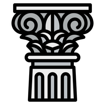recommend clip art: corinthian filled outline icon