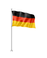 German flag isolated on white