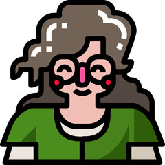 nurse filled outline icon