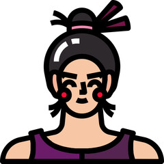 tailor filled outline icon