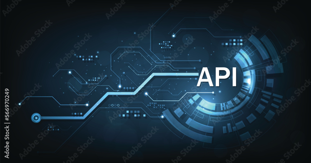 Fototapete (api)application programming interface. software development tools, information technology, modern t