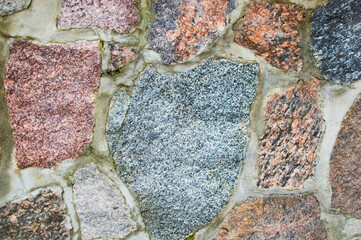 Stone wall background close up.