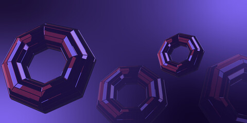 Pastel purple hexagon abstract background