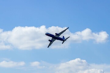 MAKS-2011 on territory of airfield LII im. Gromov. Modern long-haul narrow-body twin-engine...