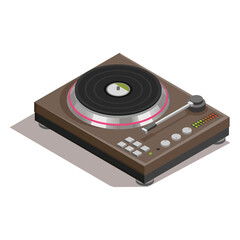 Fototapeta premium turntable with record
