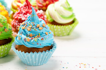 Colorful cupcakes