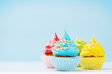 Colorful cupcakes