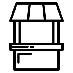 Fototapeta premium market stall line 
