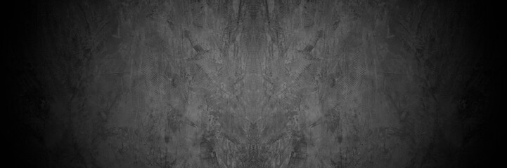 Old wall texture cement dark black gray background abstract grey color design are light with white gradient background.