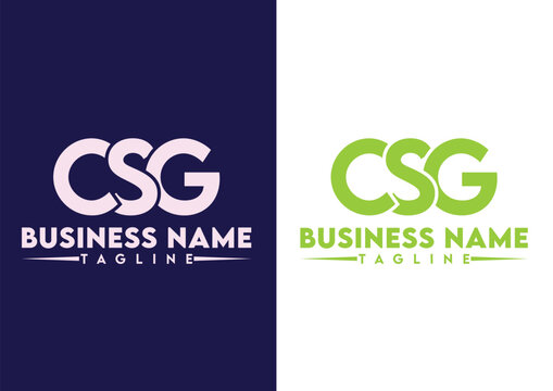 Letter CSG logo design vector template, CSG logo