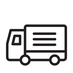 トラック　アイコン（線の太さ三種）