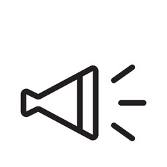 スピーカー　アイコン（線の太さ三種）