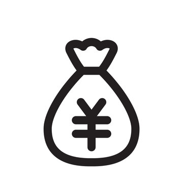 recommend clip art: 円袋　アイコン（線の太さ三種）