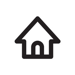 Obraz premium 家 アイコン（線の太さ三種）