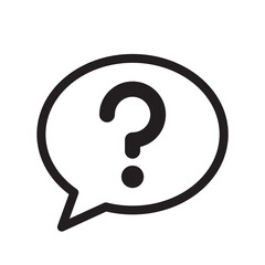 疑問　アイコン（線の太さ三種）