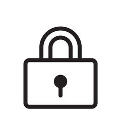 南京錠　アイコン（線の太さ三種）