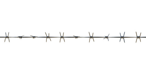 Barbed wire fence cable, png