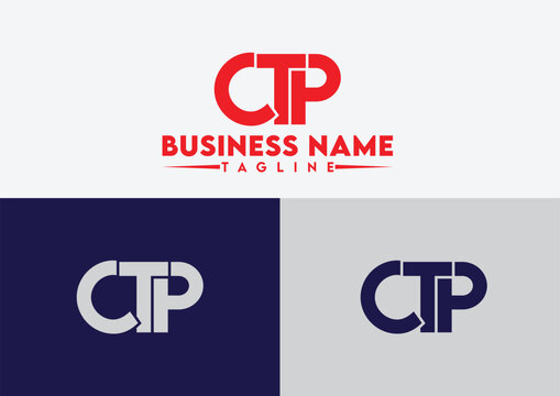 Letter CTP logo design vector template, CTP logo