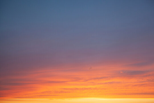 sunset in the sky