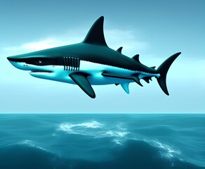 Shark, Generative AI Illustration