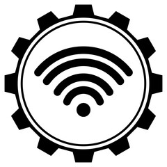 Network,internet,wifi icon, concept icon technological progress.High tech illustration,vector  