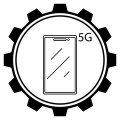 phone,mobile icon, concept icon technological progress.High tech illustration,vector  