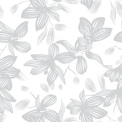 Oriental Floral Seamless Pattern Design Background