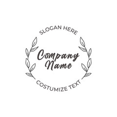  floral logos with leaves for designer for any company or business that has a nature