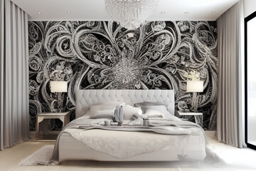 Home interior design-frame-mockup, Illustration, digital art