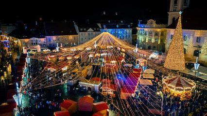 Christmas fair in Sibiu, Romania.