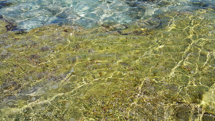 Clear sea water near the coast of Mallorca
