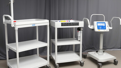Hospital Tables, Instruments, Beds, Interiors, Devices