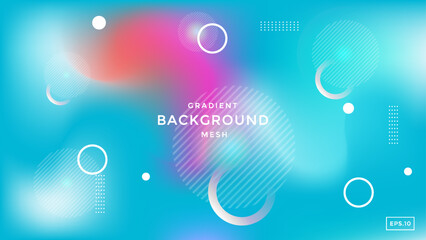 Abstract modern fluid mesh background with gradient colors is perfect for templates, banners, flyers, posters, etc.
